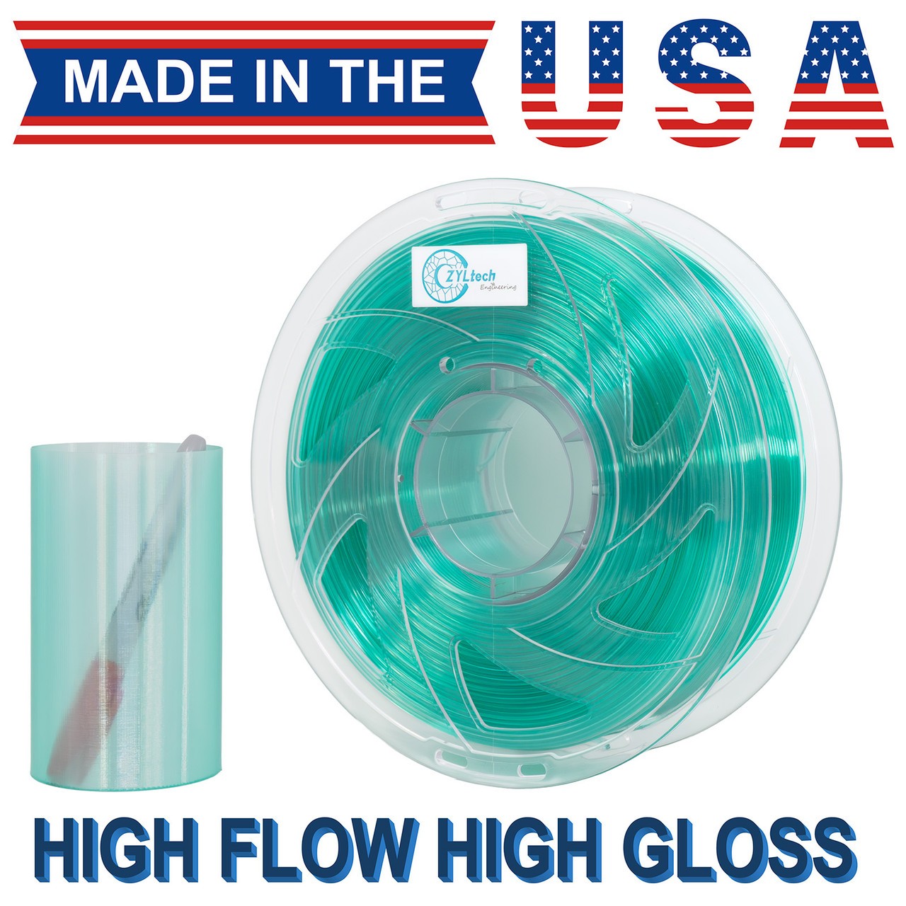 Teal Translucent PETG ZYLtech