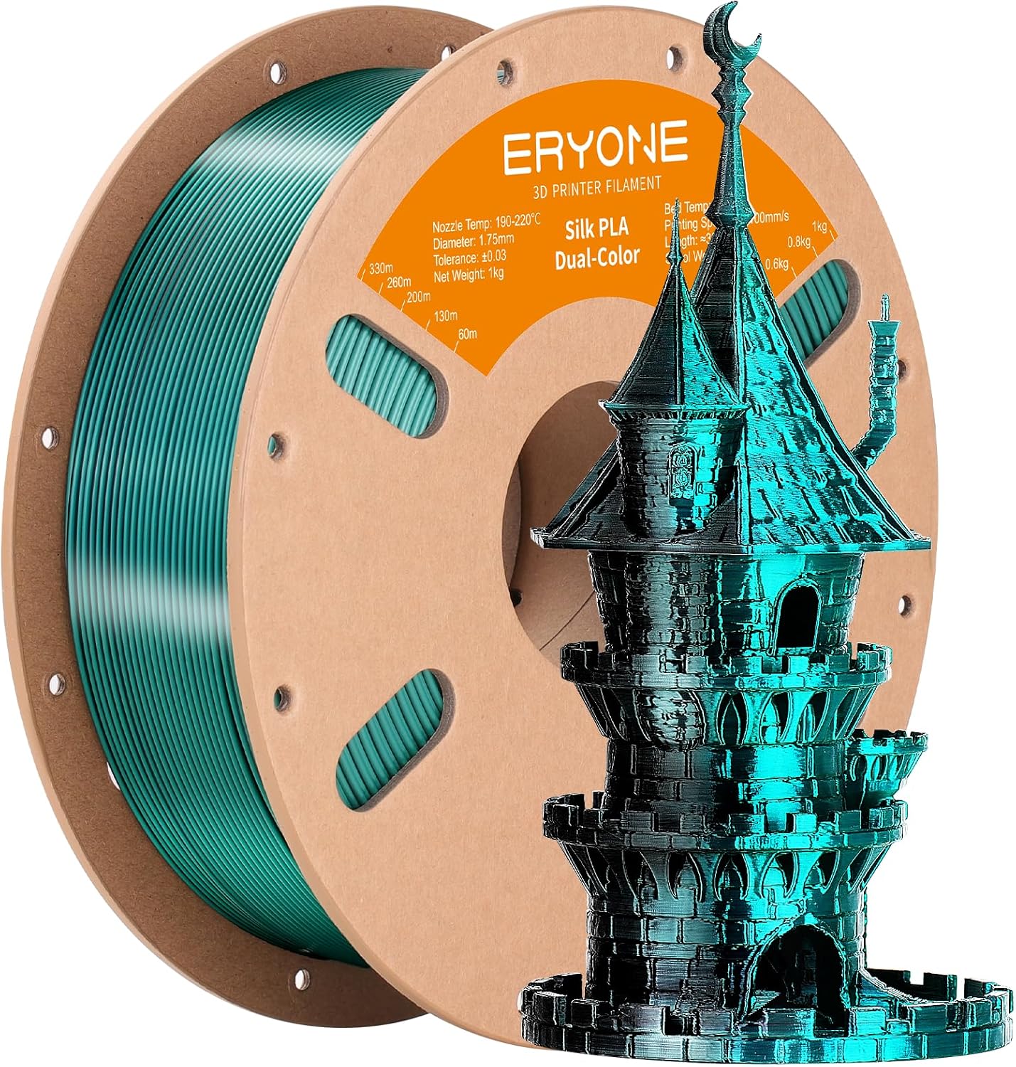 Emerald Green/Black SILK Filament Eryone