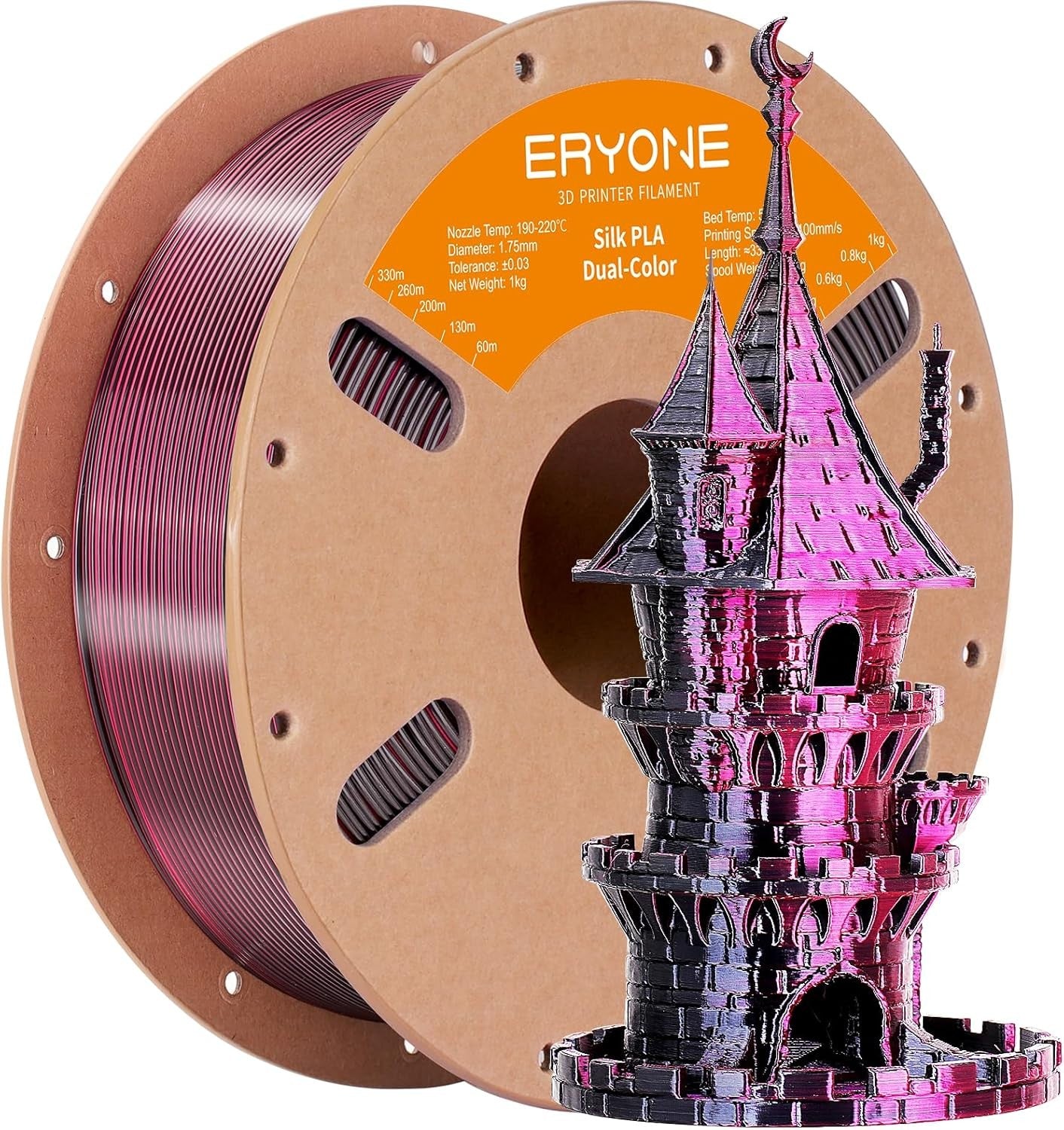 Black/Rose Red SILK Filament Eryone