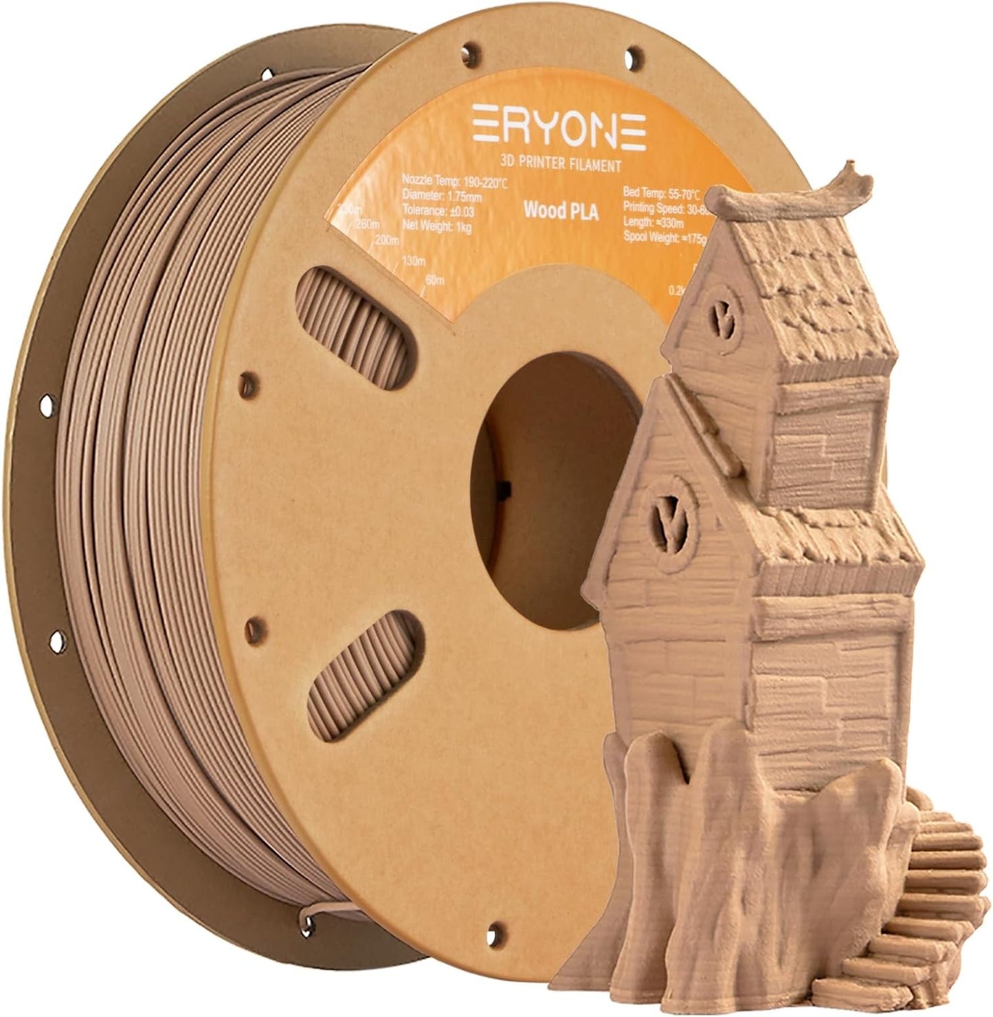 Light WOOD Filled Filament Eryone