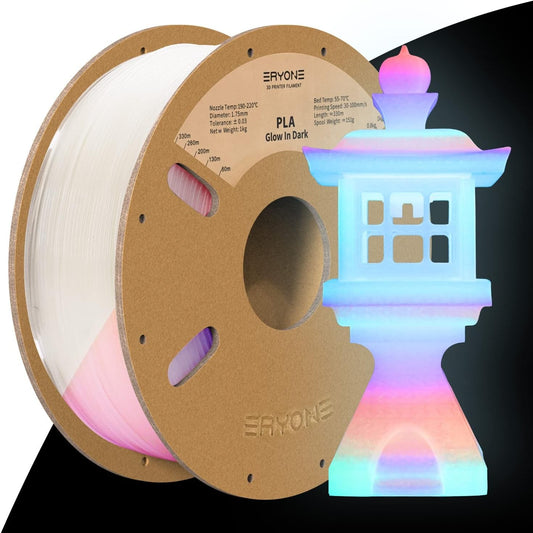 Rainbow Glow in the Dark Filament Eryone