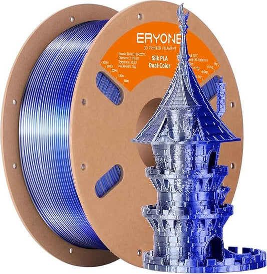 Blue/Silver SILK Filament Eryone