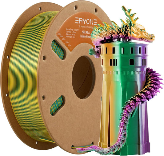 Purple, Green, Yellow SILK Filament Eryone